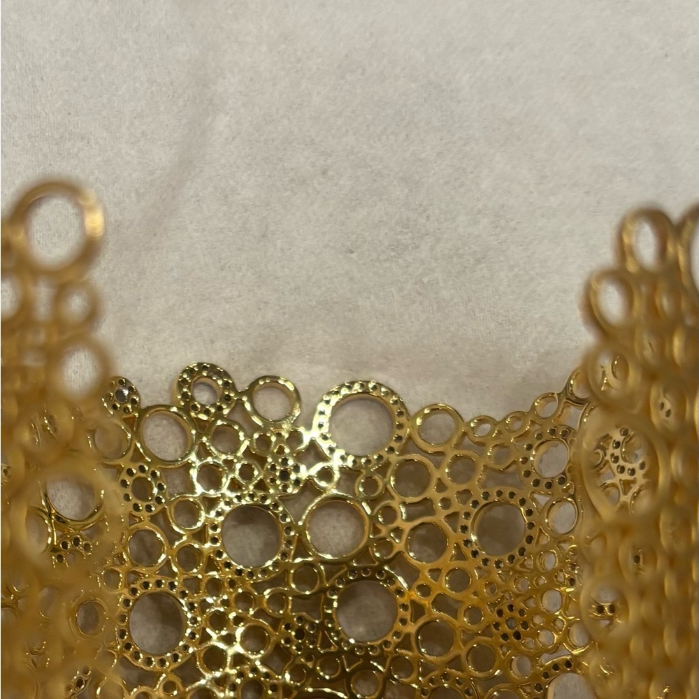 Silver and gold plating cuff - Picture 4 of 7